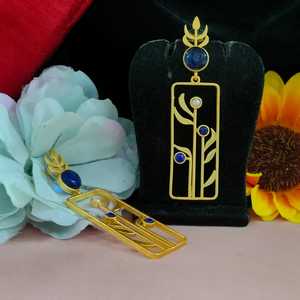 Pendientes de moda de declaración contemporánea Sofisticación moderna con elegancia atemporal Mezcla de piedra moissanita de colores - Product Image 6