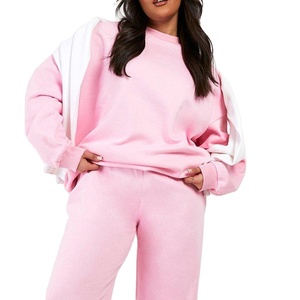 Sudadera de cuello redondo de manga larga de invierno de lana de algodón de calidad superior para damas, niñas adultas, sudaderas transpirables con logotipo personalizado - Product Image 1