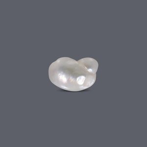 ไข่มุกบาสรา 7.76 กะรัต ไข่มุกน้ำจืดทรงบาร็อคสีขาวธรรมชาติ - Product Image 2