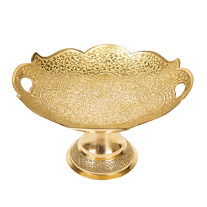 High Quality Brass Pedestal Bowl With Polish Finished For Kitchen Tabletop Serving Bowl Dinnerware Bowl - Product Image 5