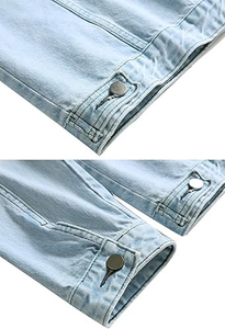 Veste en jean pour homme, printemps et automne, tenue décontractée, tendance, élégante, haut de gamme - Product Image 6