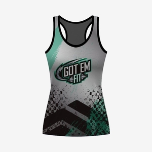Alta calidad de las mujeres Softball Racerback Jersey Tank Tops de alta calidad al por mayor sublimación Softball Jersey mejor ropa deportiva - Product Image 6