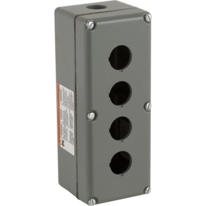 Estación de Control de Aluminio SCHNEIDER ELECTRIC 9001KY4 con 4 Recortes, 30 Conductos y Accesorios - Product Image 1