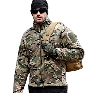 Jacket for <b>Men</b> 2024 New Fleece Camo Coat Outdoor Warm Windbreaker Inner Layer High Quality - Product Image 1