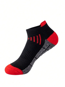 Chaussettes de sport personnalisées en gros avec logo – Chaussettes de compression unies pour le cyclisme, la course à pied et le football pour garçons - Product Image 5