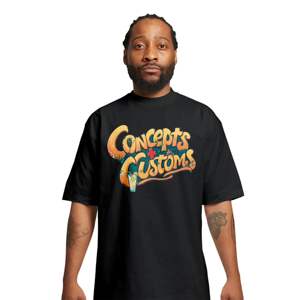 180 GSM negro Premium algodón camiseta de gran tamaño DTF impreso gráfico camiseta americana Streetwear moda urbana Casual ropa - Product Image 3