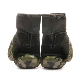 Gants de boxe professionnels en cuir PU DWELT GEARS pour adultes 8oz/12oz/14oz/16oz Motif imprimé Couleur personnalisée Logo OEM - Product Image 4