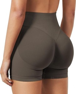 Mayorista Transpirable Cómodo Mujer Color Sólido Cintura Alta Push Up Deportes Personalizado Gimnasio Deporte Fitness Entrenamiento Sin Costuras - Product Image 2