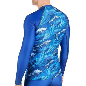 Rashguard BJJ imprimé sur mesure, Rashguard de compression MMA à manches longues/courtes pour hommes, Spandex/Polyester, dernier style - Product Image 2
