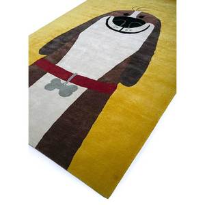 Tapis tufté à la main en laine et viscose dorée Confetti Top-167 pour la décoration des bébés et des enfants - Product Image 2