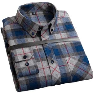 Camisa de Franela Casual para Hombre, Fabricada en Fábrica, Personalizada, 100% Algodón, de Alta Calidad, Estilo Urbano, Venta Caliente OEM - Product Image 4