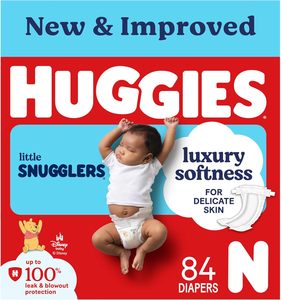 Pañales Huggies Talla Recién Nacido, Pañales para Bebé Little Snugglers, Talla Recién Nacido (hasta 4.5 kg), 84 Unidades - Product Image 5