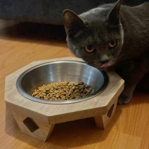 Bol en bois écologique 100% fait à la main pour animaux de compagnie support d'alimentation pour chat et chien meubles pour animaux de compagnie de haute qualité du Vietnam en gros - Product Image 2