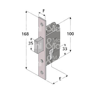 ล็อคสำหรับเสา1เพิ่มขึ้นโยนทองเหลืองด้านหน้าแผ่นรองจานไม่รวมรูปทรงกระบอก - Product Image 1