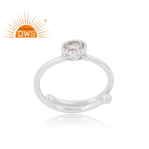 Latest Selling 925 Sterling Silver Natural <b>Green</b> <b>Amethyst</b> Gemstone <b>Ring</b> Custom Jewelry For Women Gift For Her - Product Image 1