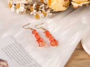 Boho ต่างหูลูกปัดด้วยการออกแบบสีฟ้าครามแอนดี้ cascading Fringe, เครื่องประดับของขวัญที่ไม่ซ้ำกัน - Product Image 2