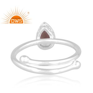 Meilleure vente, bague en argent sterling fin, Quartz fumé naturel, pierres précieuses empilables, fabricant de bijoux personnalisés - Product Image 4