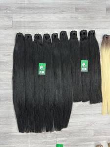 Paquetes de extensión de cabello virgen crudo vietnamita negro Natural de alta calidad, paquetes rectos naturales alineados con cutícula, cabello humano - Product Image 5