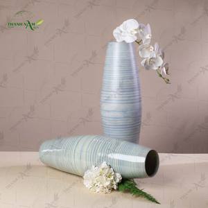 Jarrón de Mesa Art Deco Enrollado de Bambú Hecho a Mano y Personalizable, Ecológico, Duradero y Decorativo, Thanh Nam Arts JSC - Product Image 1