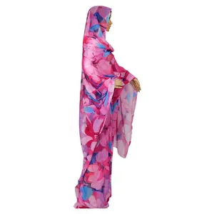 일본 voile les 이슬람 여성의 의류 겸손한 린넨 디락 소말리아 수단 toub abaya 디자인 2024 두바이 이드 가운 여성 세트