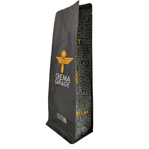 กําหนดเองพิมพ์ถุงซิปด้านล่างแบนย่อยสลายได้ทางชีวภาพถุงชากาแฟบรรจุภัณฑ์พร้อมวาล์ว - Product Image 2