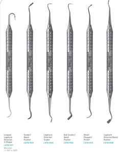 Hu-Friedy Instruments de chirurgie dentaire Curettes Plugger Ligature Détartreurs Pusher Détartreurs Gracey Curettes Hu Friedy - Product Image 2