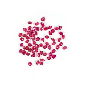 Rubis naturels de Bangkok, ovales calibrés, 1 carat, qualité supérieure, couleurs rouge et rose, tailles 2x3mm et 3x4mm, personnalisables - Product Image 2