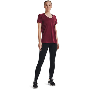 T-shirt à col en V Mehroon pour femme, coupe ajustée, léger, respirant, à manches courtes - Product Image 5