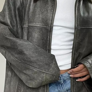 Chaquetas de Cuero de Moda para Mujer, Novedad Más Vendida, Ropa de Invierno, Chaquetas de Cuero de Manga Larga para Mujer - Product Image 6