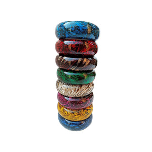 Unique Design Resin Bangle Jewelry Hand <b>Bracelet</b> Round Shape Handmade Resin Bangle and <b>Bracelet</b> for Ladies at Cheap Price - Product Image 2