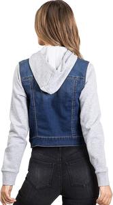 High Quality Casual Women Outerwear Casual Womens Quilted Denim Jacket Fashion Plain Satin Jacket for Women in Wholesale Price - Product Image 2