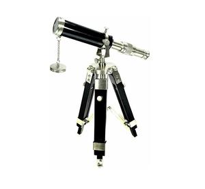Telescopio en astilla para ciencia náutica, superventas, telescopio de latón de lujo Premium de calidad con trípode de plata negra al mejor precio - Product Image 1