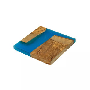 Offre spéciale sous-verres en liège couleur personnalisée nouveau Design résine et bois nouveau Design sous-verres à thé personnalisés 4 pièces ensemble tarifs abordables - Product Image 3