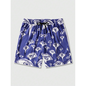 Pantalones cortos de algodón 100% para hombre más vendidos Street Life, pantalones cortos tejidos estampados para hombre, adecuados para uso diario en primavera y verano - Product Image 5