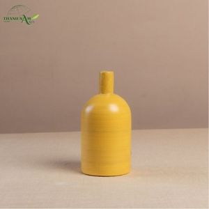 Jarrón de Bambú Hilado de Color Minimalista con Forma Enrollada, Ecológico y Duradero para Decoración de Interiores Art Deco - Product Image 6