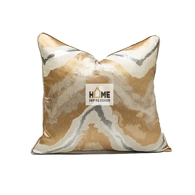 Kılıf kapak kadife kanepe dekoratif yastık kılıfları altın ve beyaz renk astar tasarım yastıkları Modern fantezi yastıkları