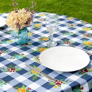100% 棉印花迷人的桌布复古风格，用于印度产餐桌和宴会