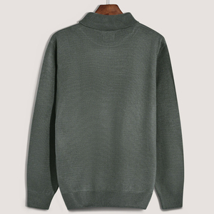 100% High Quality Cotton Grey Plain High Neck <b>Sweater</b> Breathable Anti-Wrinkle Anti-Shrink with Customizable Logo for Winter - Product Image 4