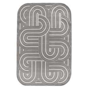 Alfombra Moderna Crema Netline Home Depot Amorf AR008, Polipropileno y Poliéster Duraderos, Fácil de Limpiar, No Desprende Pelusa, Conveniente para Uso Doméstico - Product Image 1