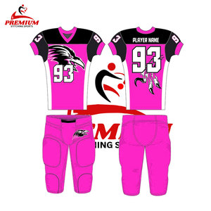 Jersey de práctica de fútbol americano para adultos de manga corta transpirable de malla de sarga de aparejos personalizados, uniforme de sublimación para hombres - Product Image 5