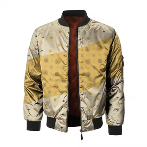 Chaquetas de sublimación de bombardero de satén de diseño de moda para hombres y mujeres chaquetas de sublimación con cremallera, Diseña tus propias chaquetas sublimadas - Product Image 2