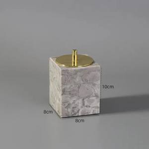 MARVELOUS ; design élégant contribue à créer un look de salle de bain coordonné et sans désordre, ensemble en marbre et métal magnifique - Product Image 5