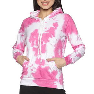 Sweat-shirt oversize léger de couleur personnalisée pour femme, col à capuche, logo sur le devant, respirant, pour une utilisation en extérieur en hiver - Product Image 1