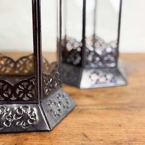 Ramadan Hot Selling Classic Black Moroccan Tall <b>Candle</b> <b>Holder</b> <b>Lanterns</b> in 3 Sizes Handmade for Festive Home Decorations - Product Image 5