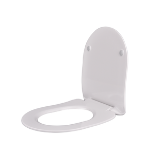 Couvre-siège de toilette blanc brillant thermoformé absorbant les chocs - Product Image 2