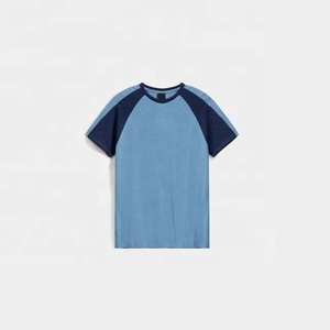 T-shirt 100% coton pour homme, vêtements, coupe ample, t-shirts pour homme, col rond, manches courtes, couleur contrastée, uni, surdimensionné - Product Image 1