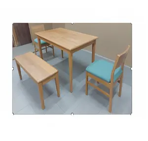 Muebles de tablero de ajedrez de lujo Mesa de comedor Pisos de madera maciza