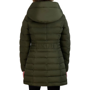 แจ็กเก็ตขนเป็ดแบบสั้นของผู้หญิงเสื้อแจ็คเก็ตขนเป็ดแบบซิปสำหรับฤดูหนาวโลโก้ตามสั่งดีไซน์ใหม่ล่าสุด - Product Image 5