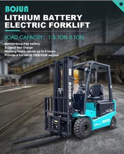 Chariot élévateur électrique durable 1 tonne 2 tonnes 3 tonnes ferme tout terrain puissant chariot élévateur pour restaurants vente en gros - Product Image 5