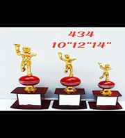 Ensemble de 3 trophées de tournoi personnalisés de cricket du fabricant de qualité supérieure
